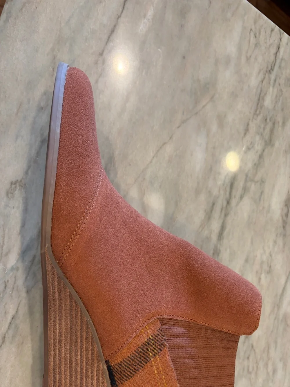 Toms rust suede